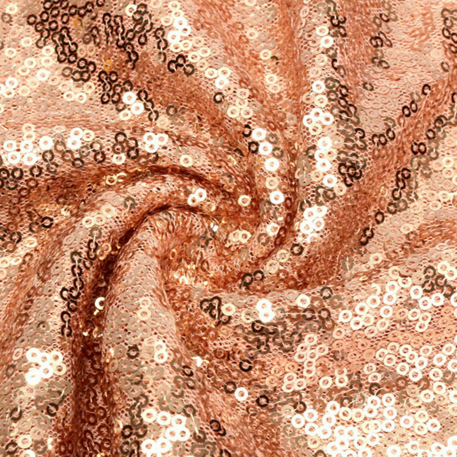 30x180cm Rose Golden Sequin Table Runner Wedding Party Cloth Event Decoration