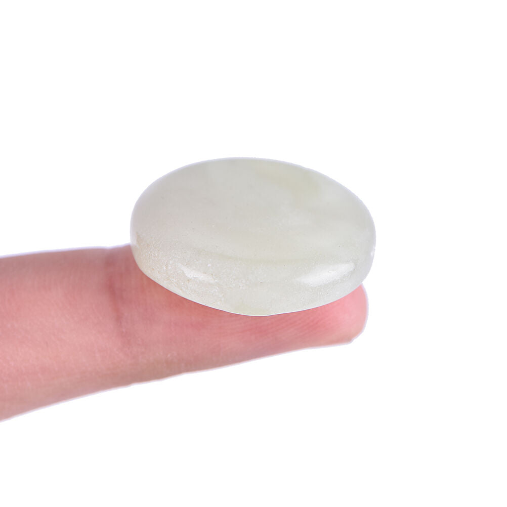 Unique Round Jade Stone Eyelash Extension Glue Adhesive Pallet Stand Holde.l8