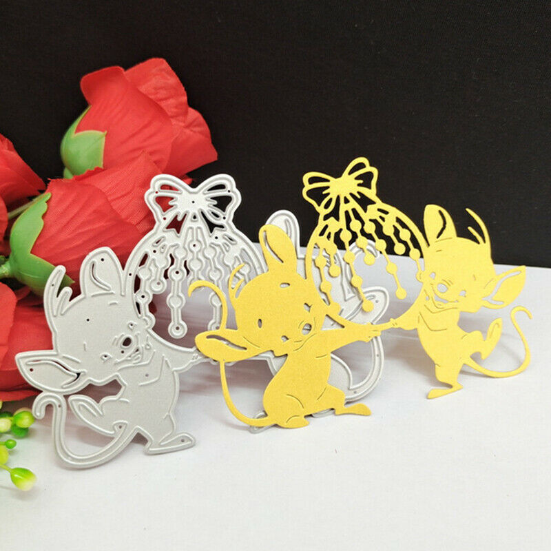 Metal Cutting Dies Mold Animal Mouse Decor Scrapbook Paper Embossing Card.l8