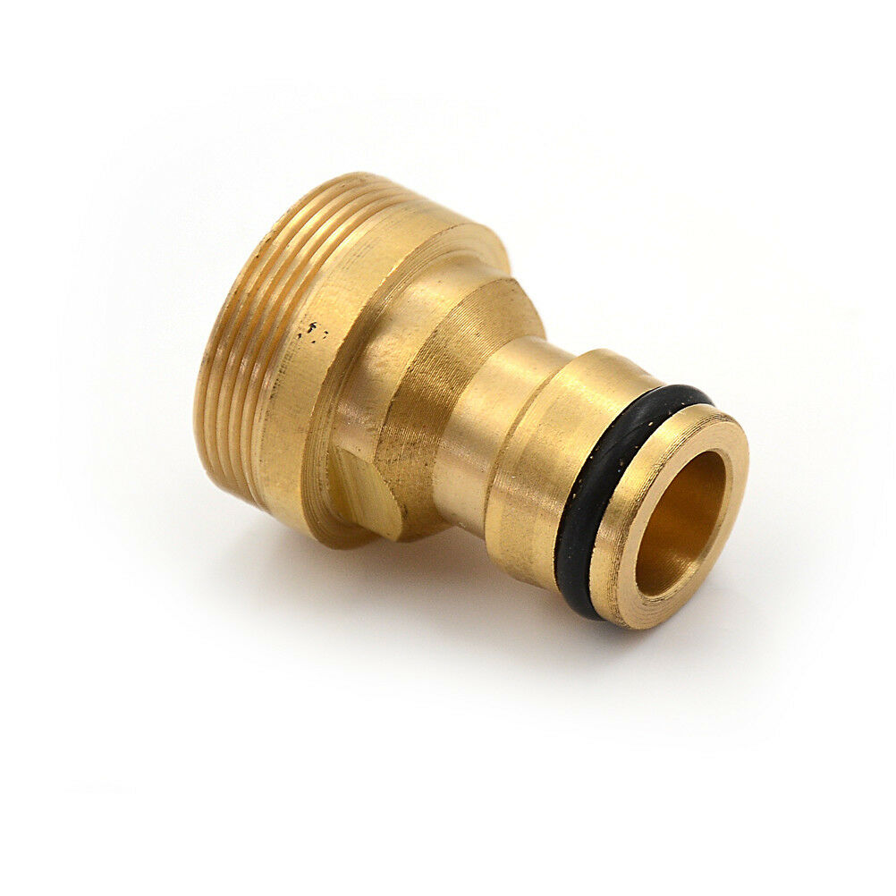 1PC Brass Hose Tap Connector 23mm Threaded Home Water Pipe Adaptor Fitt .l8