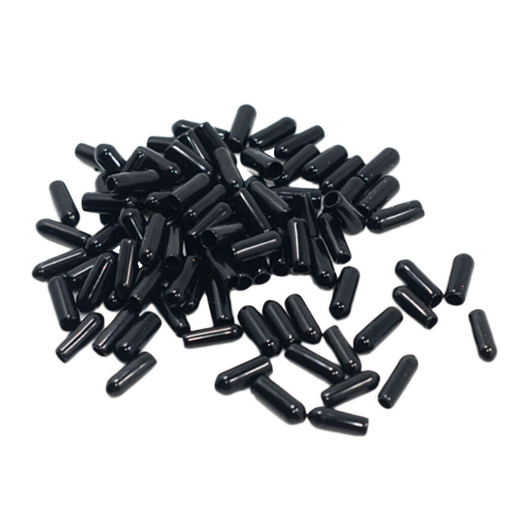 100 Pieces Mixed Black Mini Rubber Sleeve fit Hair Hoop Band 4-7mm DIY Hair