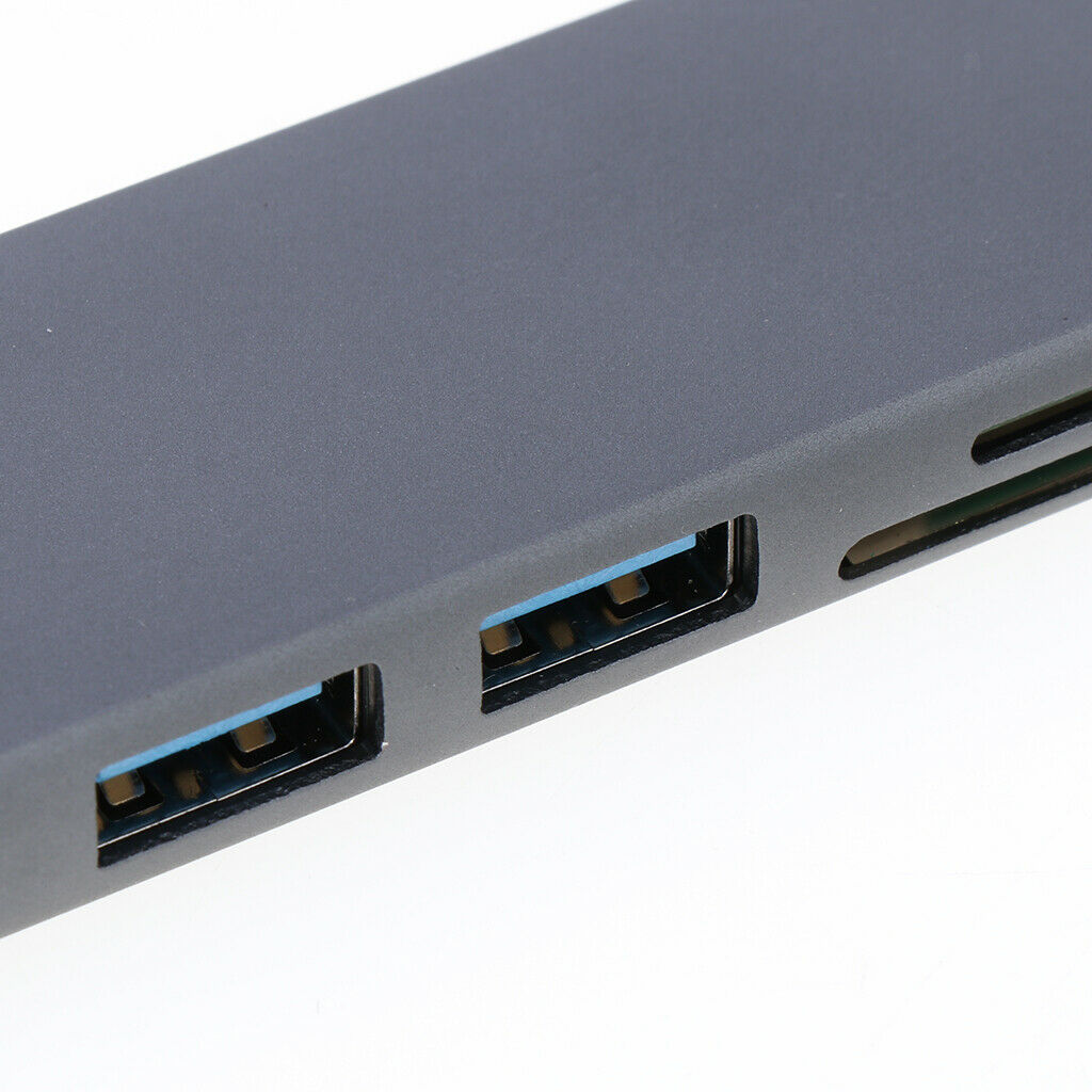 USB C Hub, 5-in-1 USB C Adapter, with 4K USB C to  , SD/TF Card Reader, 2 USB