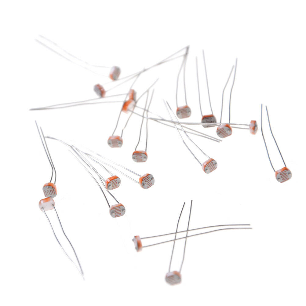20PCS Photoresistor GL5528 LDR Photo Resistors Light-Dependent DEAU