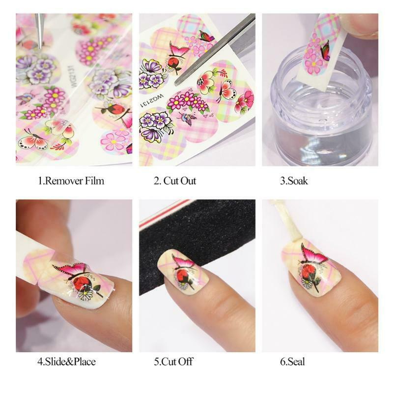 1 Sheet Fall Maple Leaf Pumpkin Nail Art Stickers Harvest Water Transfer Decals