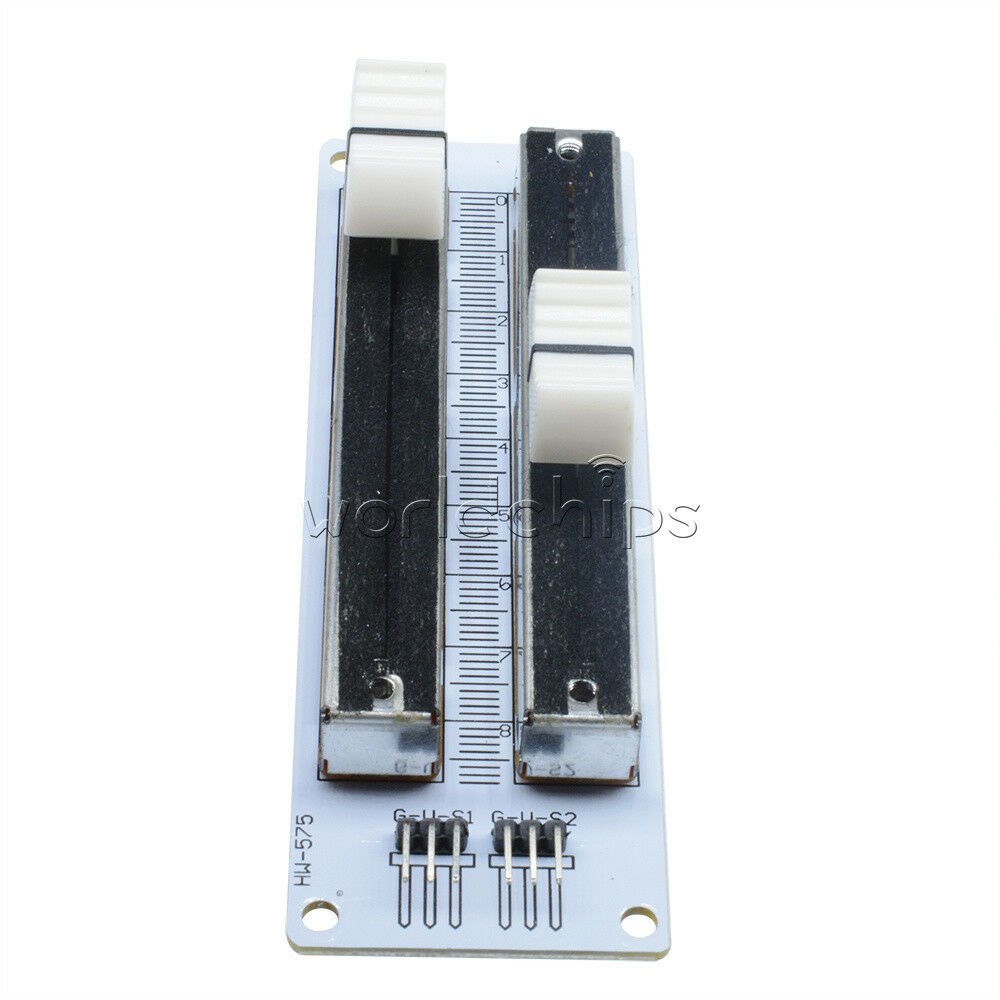 Double Row Slide Potentiometer Simulation Block Linear 10K analog Sensor Module