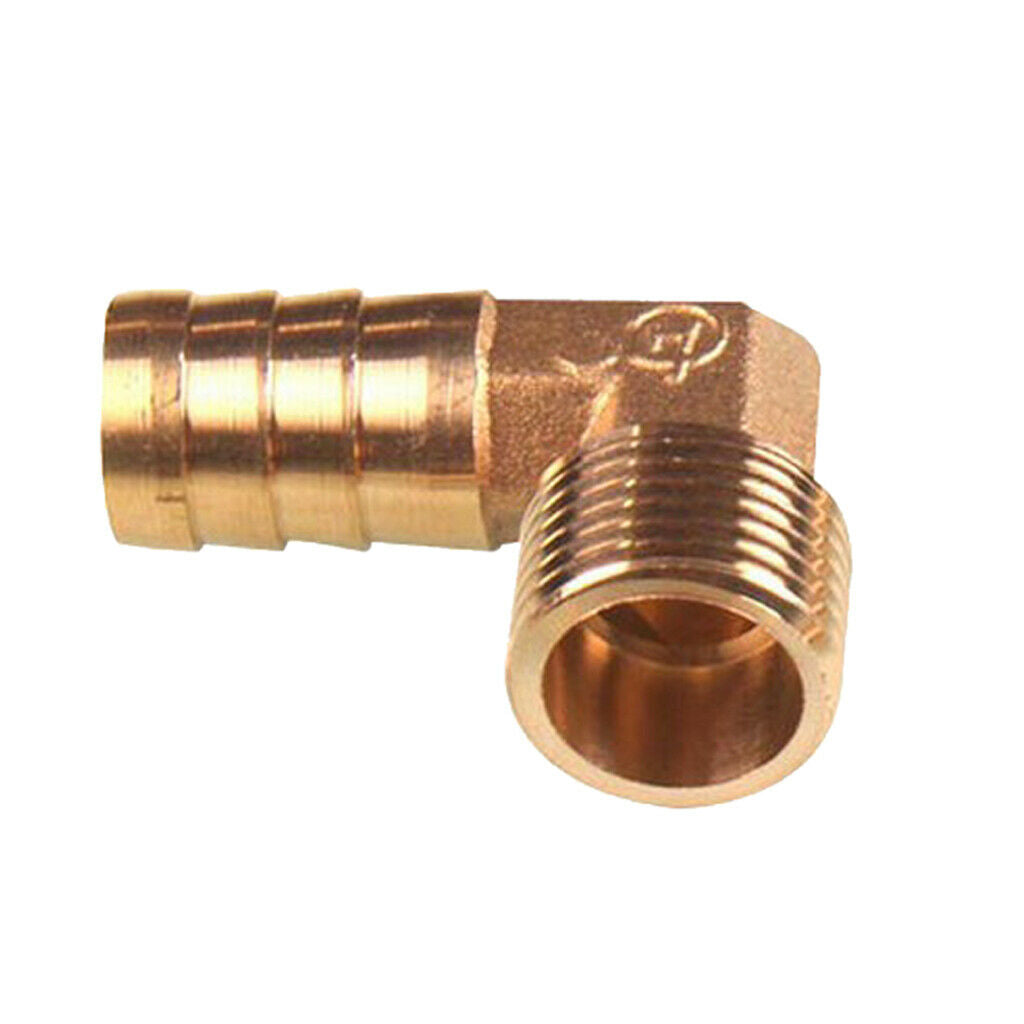 1/2 Inch BSPP Male Threads x 16mm Inch Barb Elbow Fuel Hose Barb Fitting