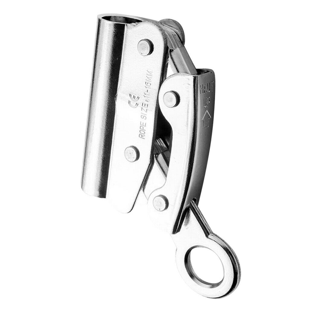 Climbing Fall Protect Carabiner Rope Grab Ascender 11-16mm Rope Rappelling