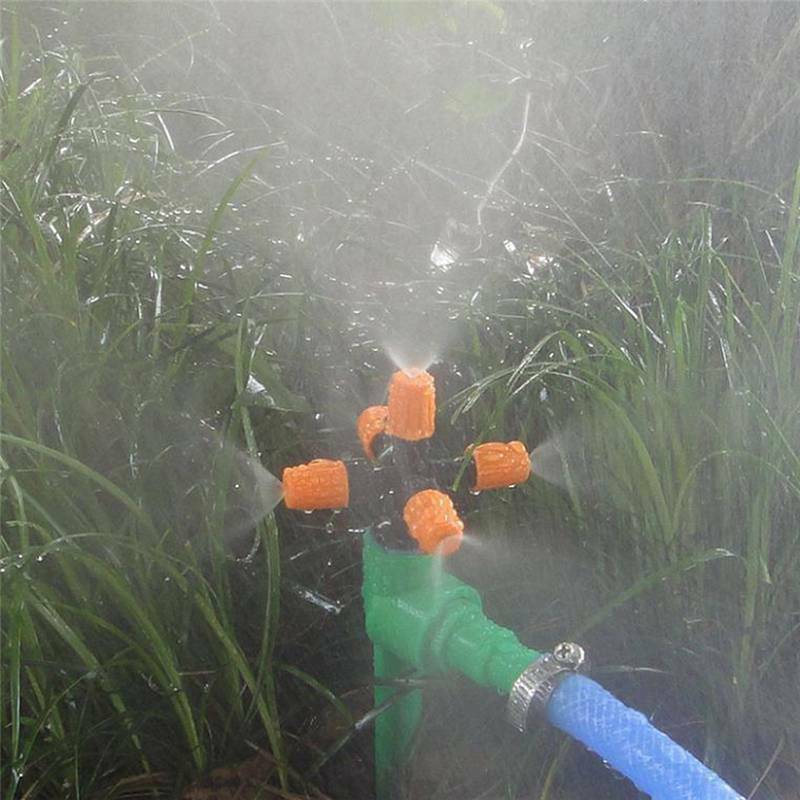 5-head Atomization Nozzle Sprinkler System Sprays Water Settings Yard Tools