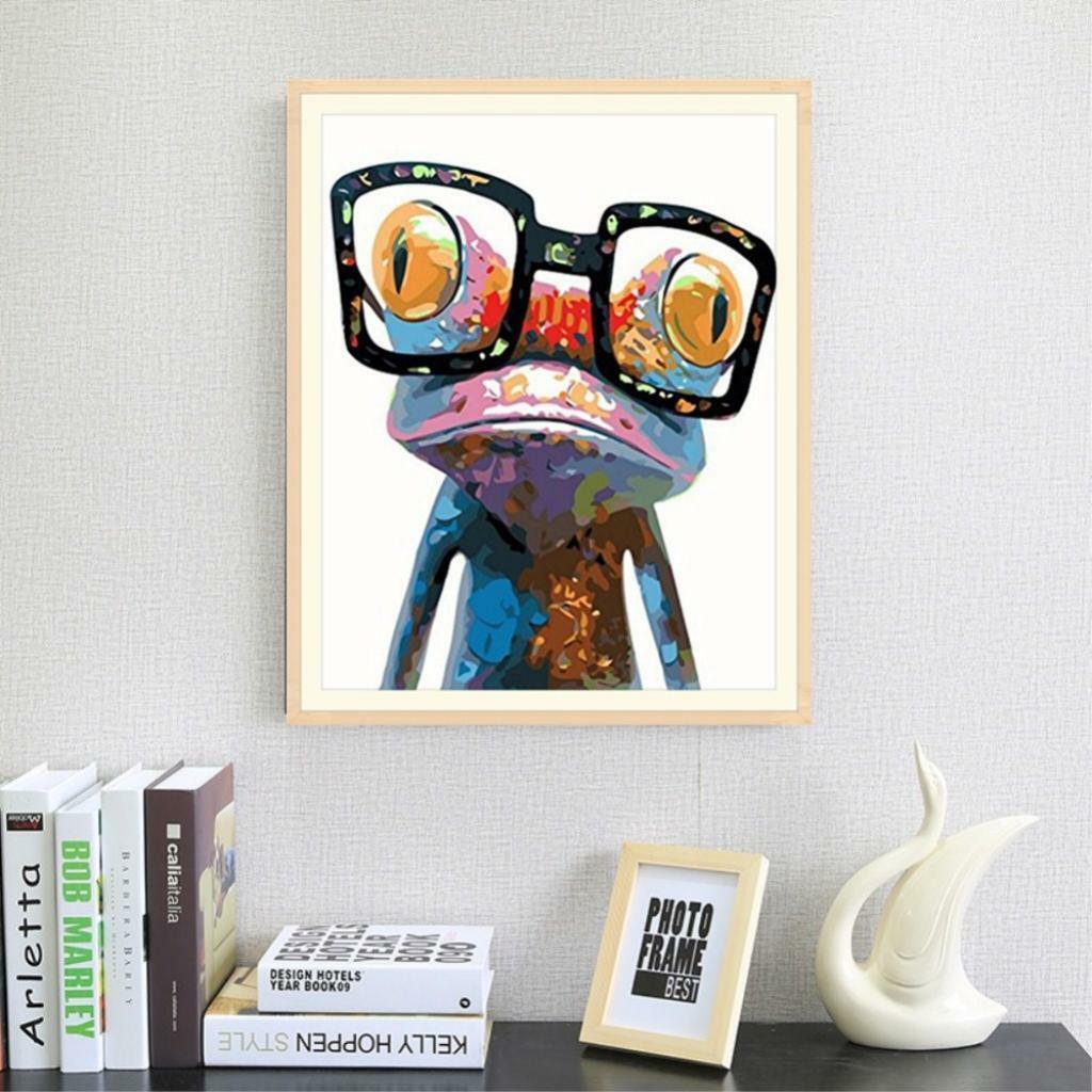 Cool Frog DIY Full Drill 5D Diamond Painting Kit Embroidery Cross Stitch Art