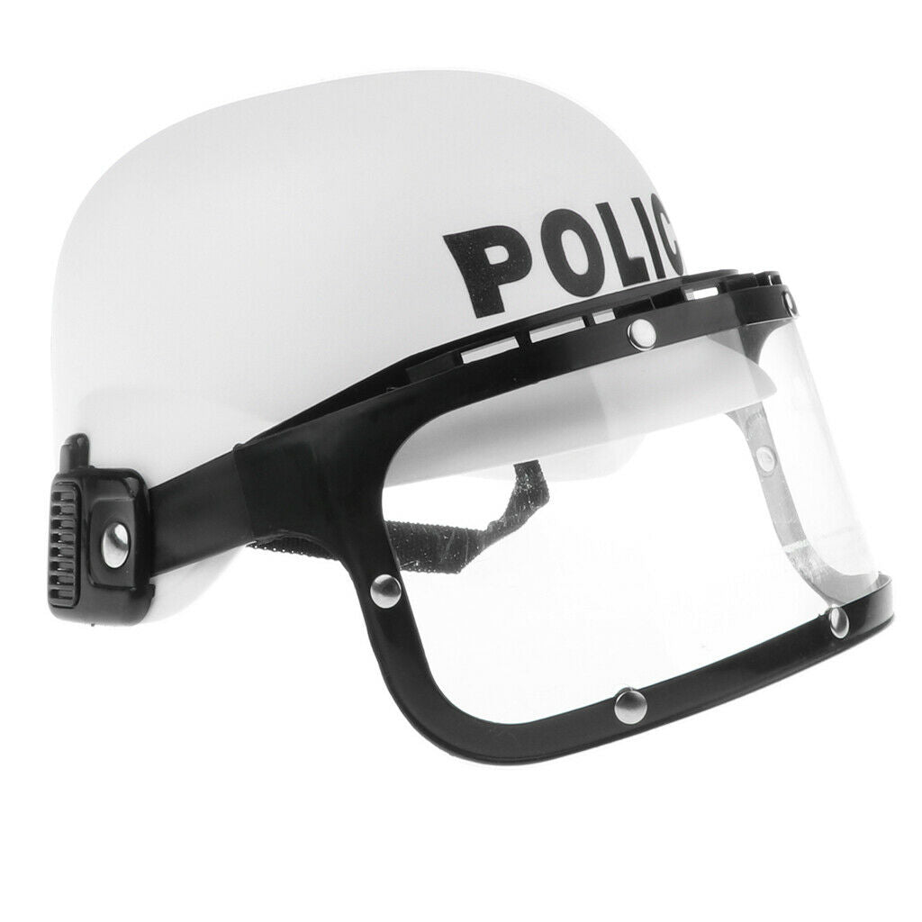 Kids Pretend Play Cop Police Helmet Hat Fancy Costume Dress Up Role Play