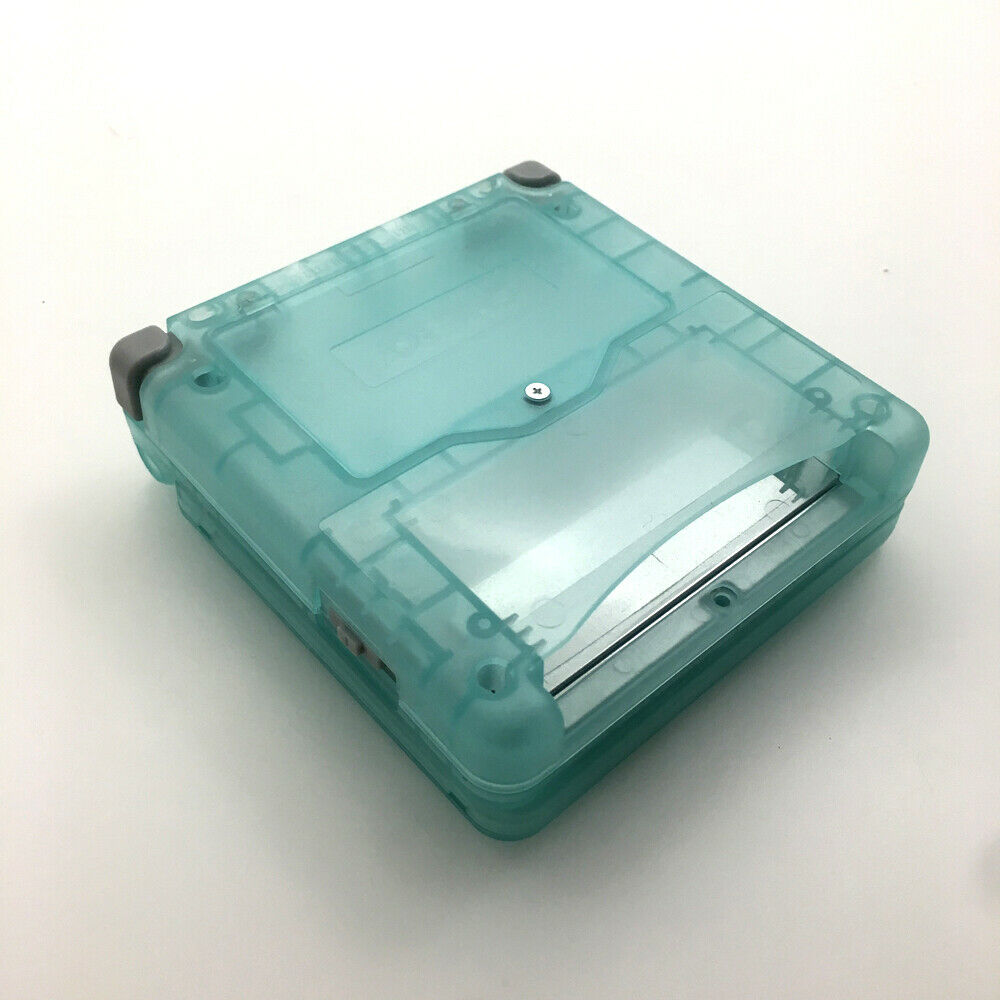 Luminous Clear Green Housing Shell Cover Red Lens For Game Boy Advance SP GBA SP