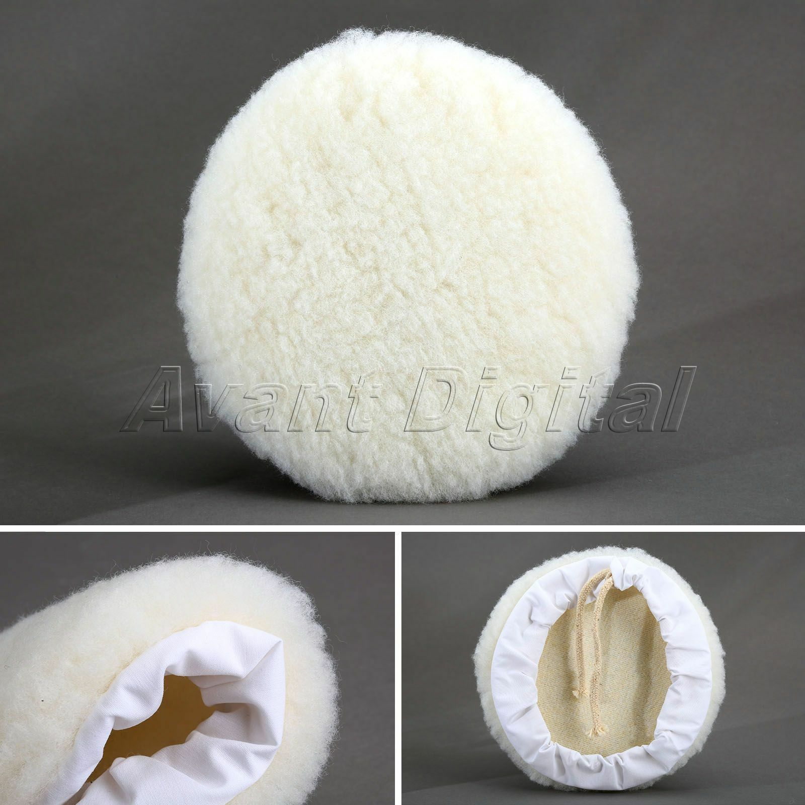 7 inch Wool Lacing Polishers Polishing Buffing Pad Bonnet for Car Glass Cleaning