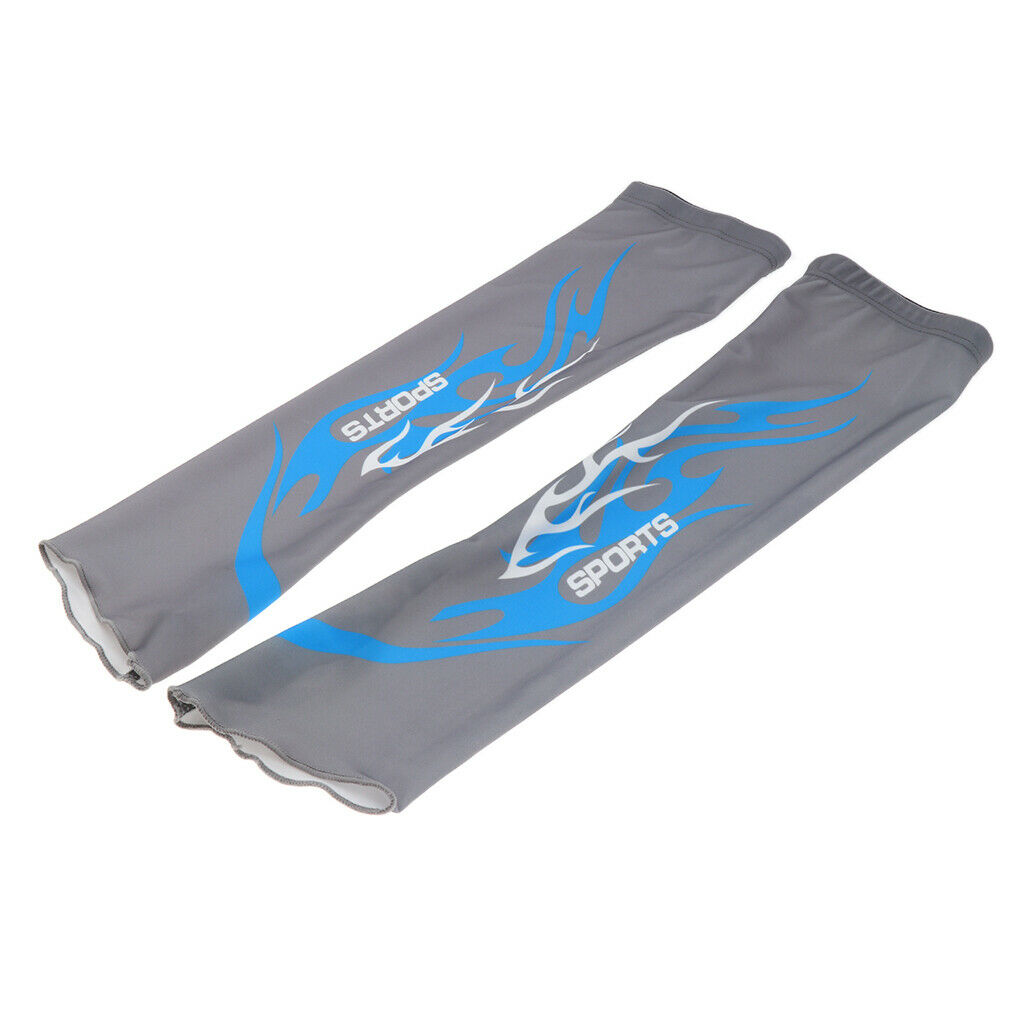 1 Pair Cooling Arm Sleeves UV Sun Protection Cover Cycling Golf Sports XL