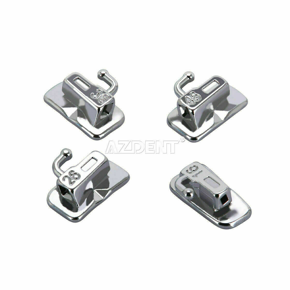 5packs Dental Orthodontic Brackets Self Ligating Roth.022 Hooks 345+Buccal Tube
