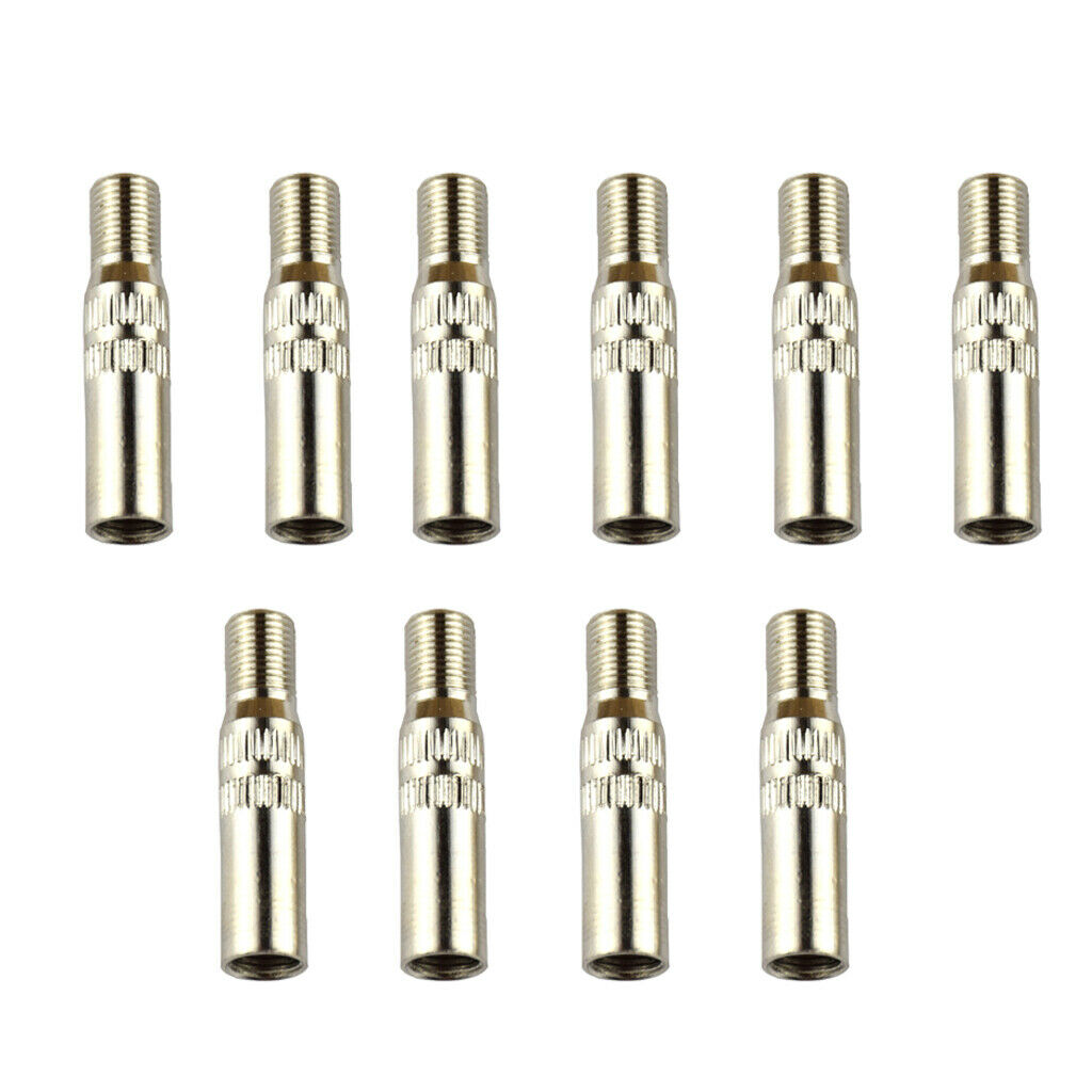 10 Pieces Vehicle Bike Motorcycle Copper Tire Tyre Valve Extension   39mm
