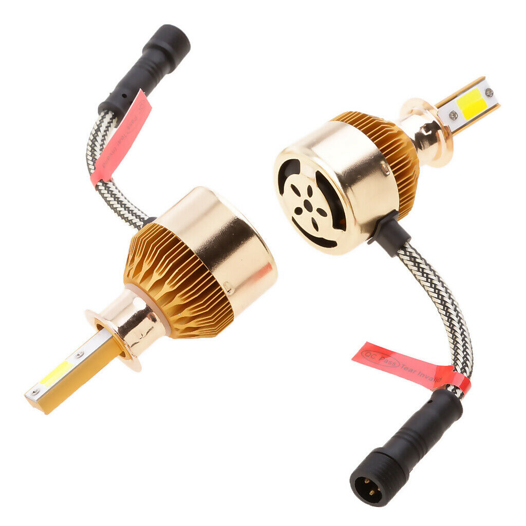 2 Pieces H3 Dual Color Headlight Worklight Fog Light LED Aluminum Lamp