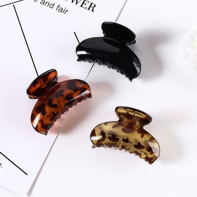 3pcs Hair Claw Clips Set Hair Clamps Simple Non Slip Hairpin Plastic Jaw Clips