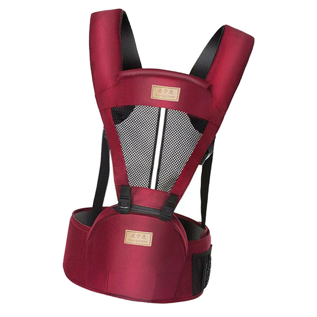 Baby Carrier Backpack Breathable Kangaroo Wrap 0-48Month Multifunctional Red