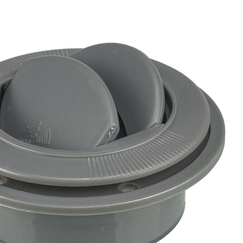 53mm Universal A/C Air Outlet Vent For RV Bus Air Conditioner Gray Part