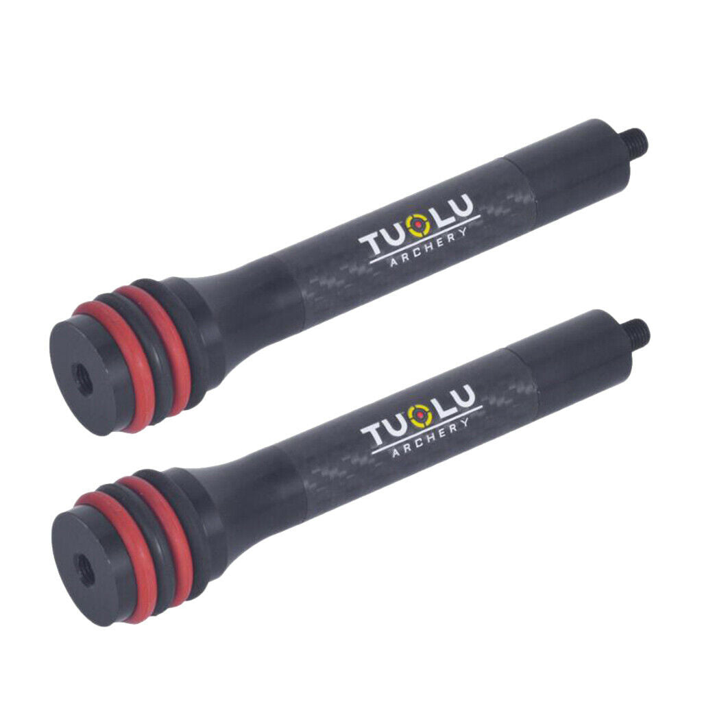 2 Pcs 6" Archery Stabilizer Balance Rod Recurve Bow Compound Bow Shock Absorber