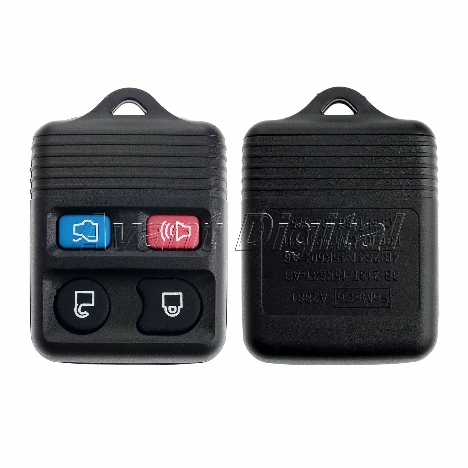 2x Remote 4BTN Keyless Entry Key Case Shell Replacement for Ford Lincoln Mercury