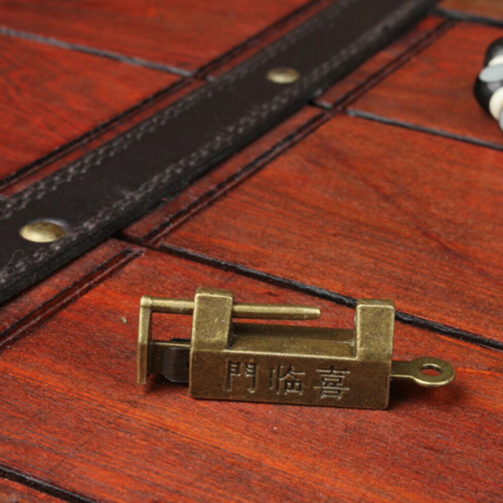 Retro Old Style Padlock Lock Chinese Bronzed OLD Locks