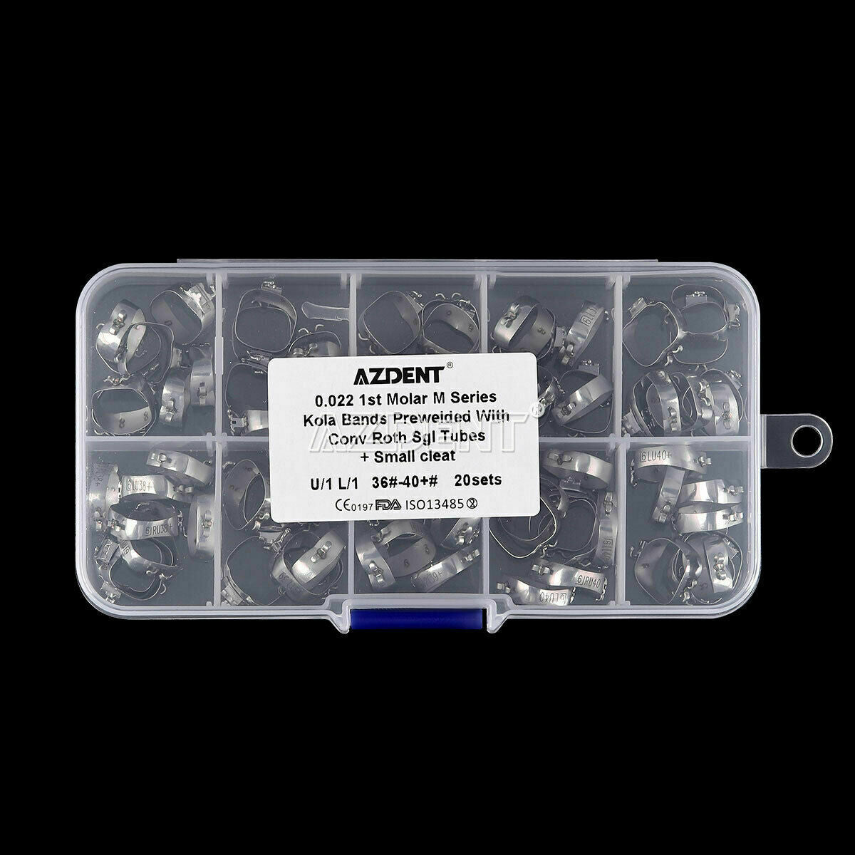 Dental Ortho 1st Molar M Series Bands W/Buccal Tube Conv Roth.022 +Small Cleat