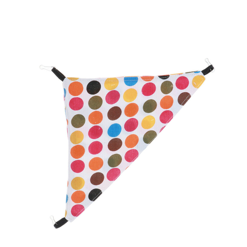 Triangular Hamster Small Animals Hammock Hanging Bed Mat Colorful