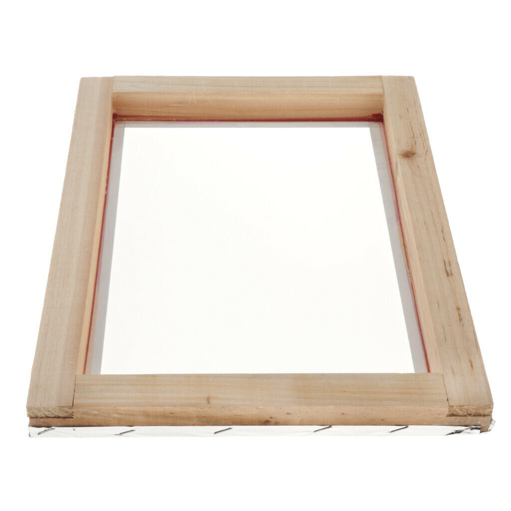 Screen Printing Frames w/ Natural Wooden Frame for Screen Printing Kits