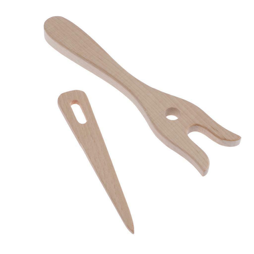 4Wood Lucet Tool Cordmaking Coding Braiding Tool Knitting Fork for Crocheter