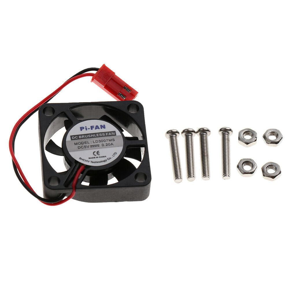 DC 5V CPU Cooling Fan with Screws for Raspberry Pi 3B 2B B+ 30x30x7mm New