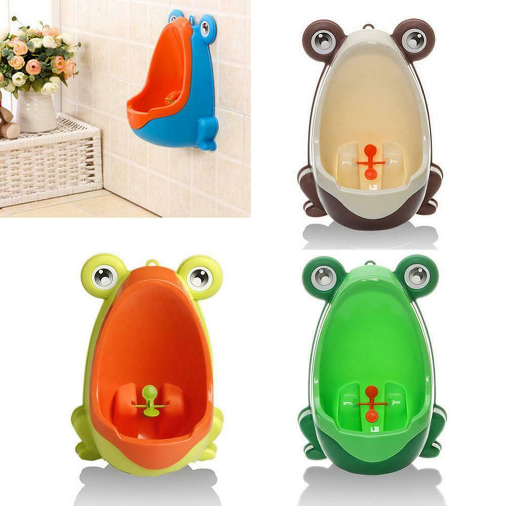 2 Toddler Boy Portable Toilet Frog Potty Urinal Stand Up Pee Training-Yellow