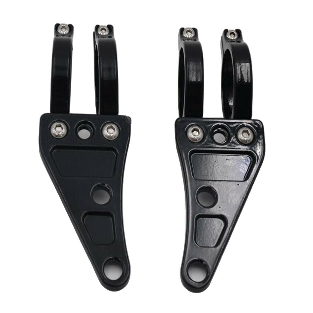 Lots 2 Billet Headlight Head Lamp Brackets Holder For Cruisers Motorcycle