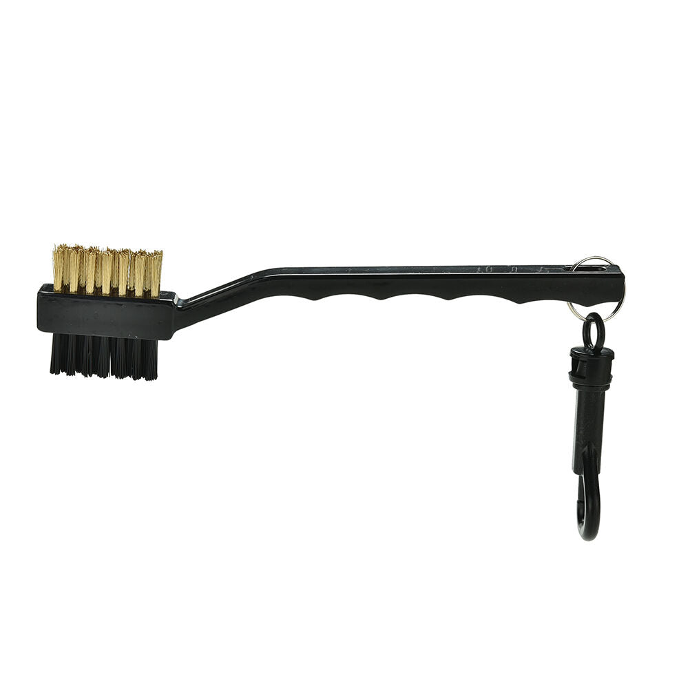 2 Sided Brass Wires Nylon Golf Club Brush Groove Ball Cleaner Cleaning Ki.l8