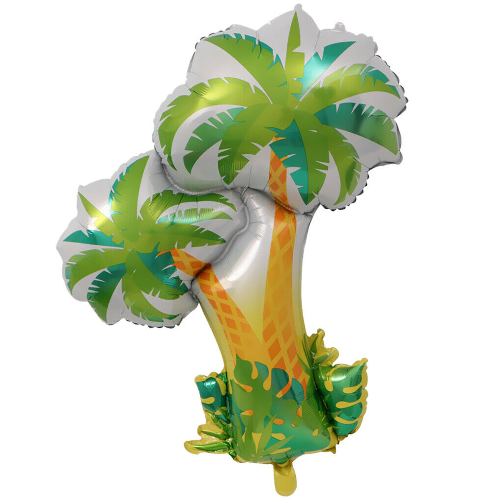 Palm Tree Balloon Aluminum Foil Balloon Hawaiian Tropical Summer Scene for
