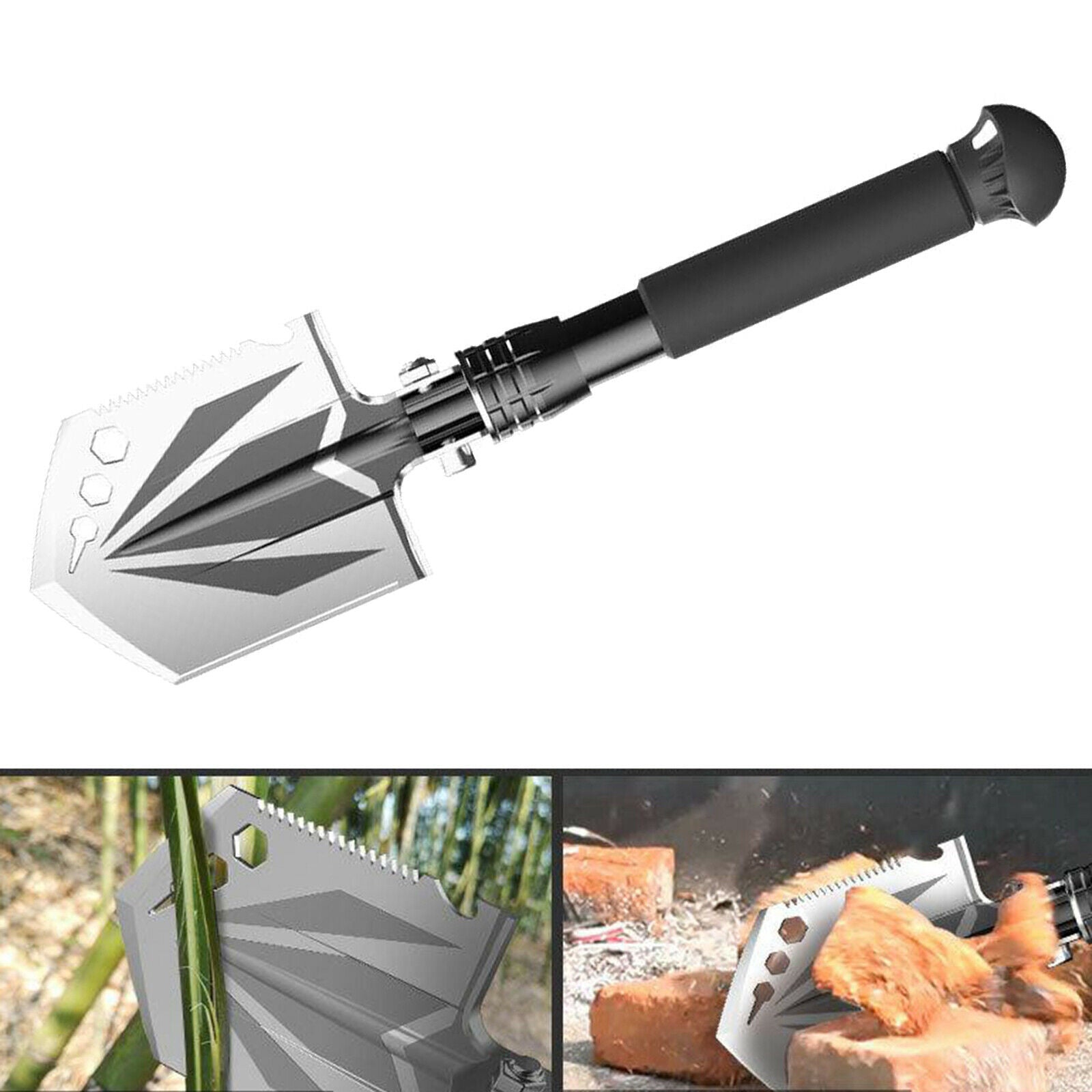 Light Stainless Steel Shovel Trowel for Garden Outdoor Survival Emergency Tool
