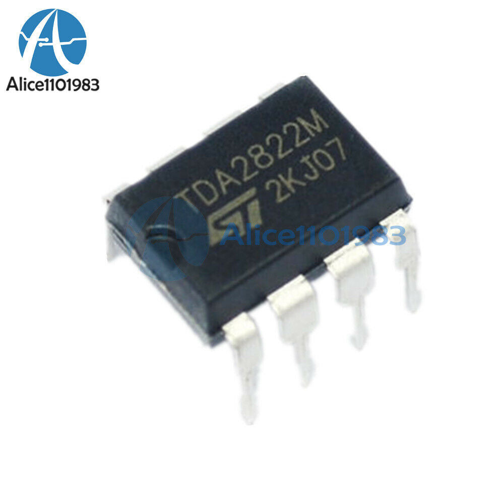 50PCS TDA2822M TDA2822 DIP-8 ST AMP AUDIO DUAL LOW VOLT