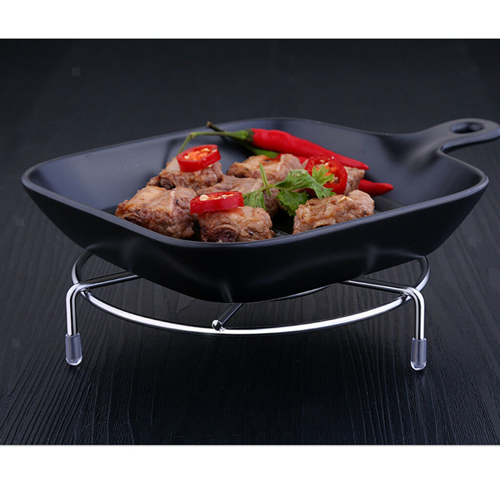 Durable Round Stainless Steam Rack Trivet Food Cooking Holder Pot Stand