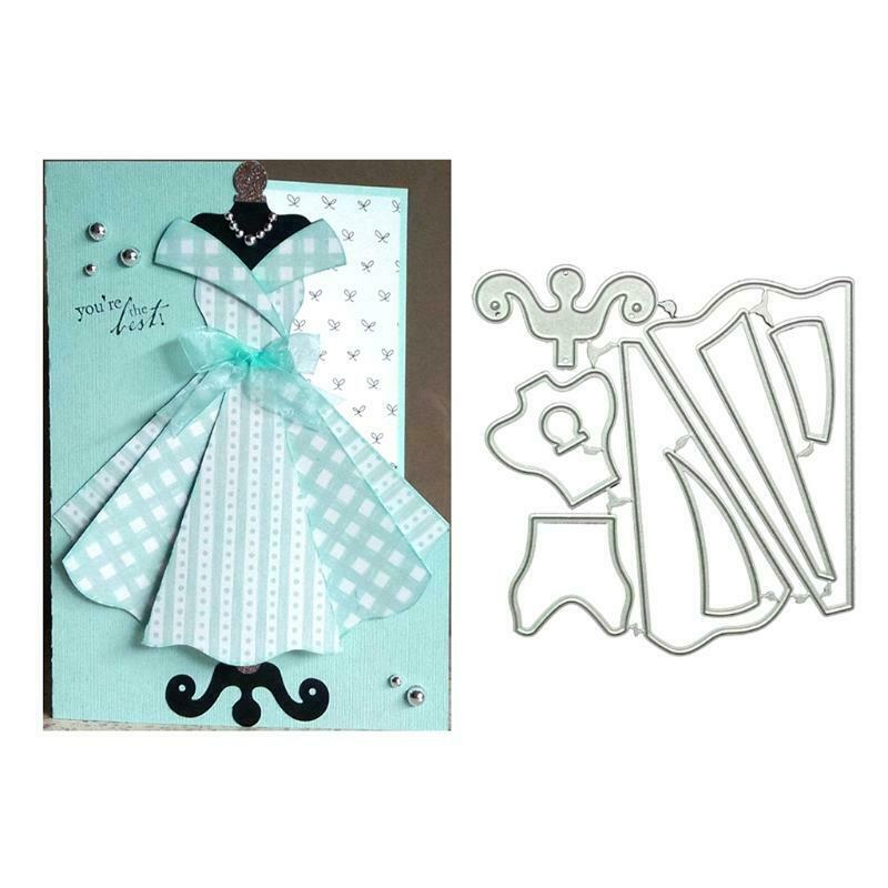 Dress Metal Cutting Dies Stencil DIY Scrapbooking Album Paper Card Template Mold