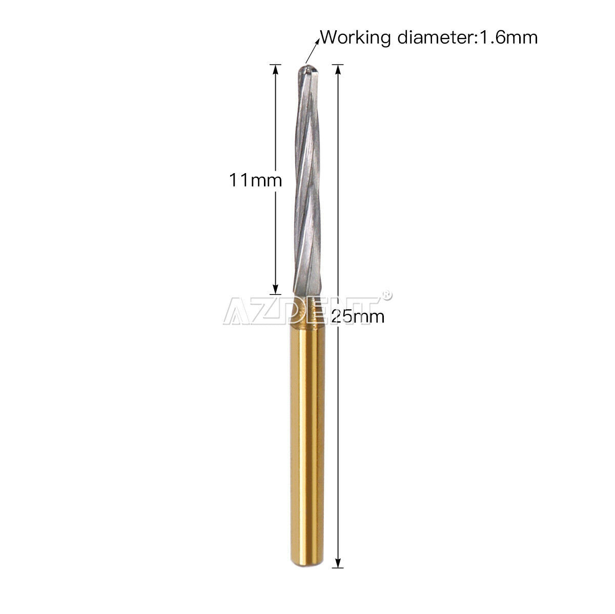 5X Dental Surgical Zekrya Carbide Tungsten Bone Cutters Finishing FG Burs 25mm