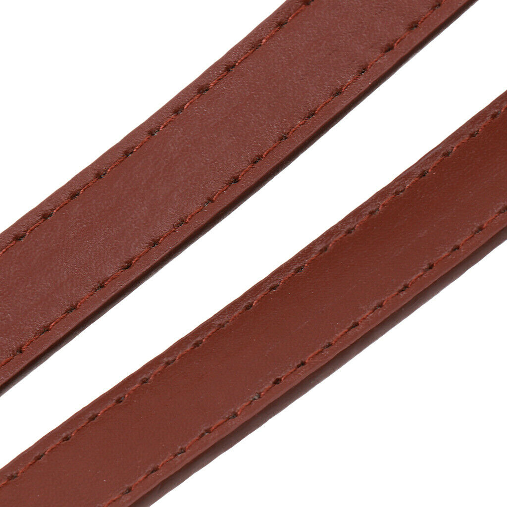 120cm Bag Replacement Strap PU Leather Handbag Handle Purse Coffee+Black