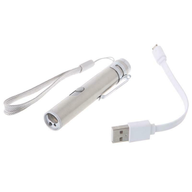 3 in 1 LED Light USB Infrared Rechargeable UV Torch Pen Flashlight Lamp