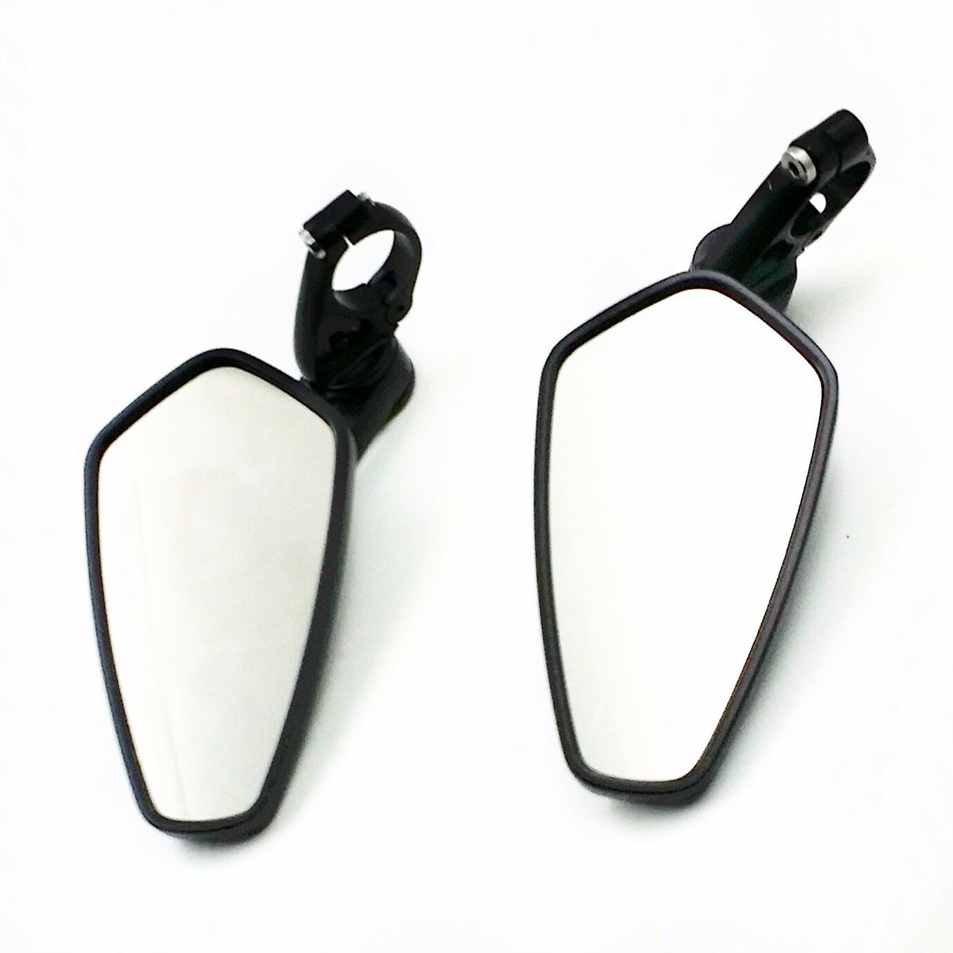 Street Motorcycle 7/8" 22mm Bar End Rearview Mirror Cafe Racer Bobber Cruiser KL
