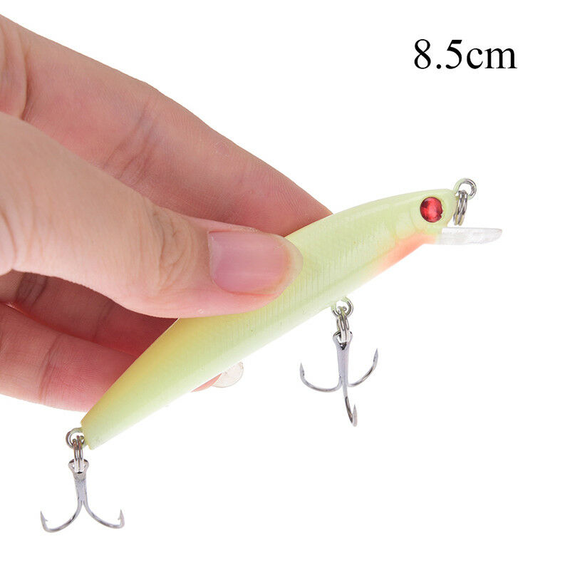 fishing lure bait kit luminous vib popper crank minnow pencil glow lures 1.l8