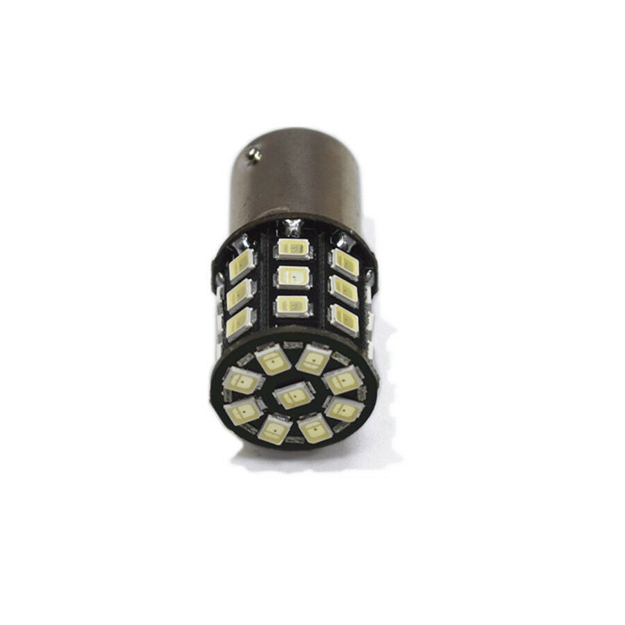 2Pcs BA15S P21W 1156 LED Bulbs Red Strobe Flash Blinking Car Brake Stop Light