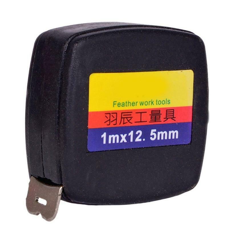 1m Retractable Ruler Steel Tape Measure Mini Pocket Measuring Tool Portbale
