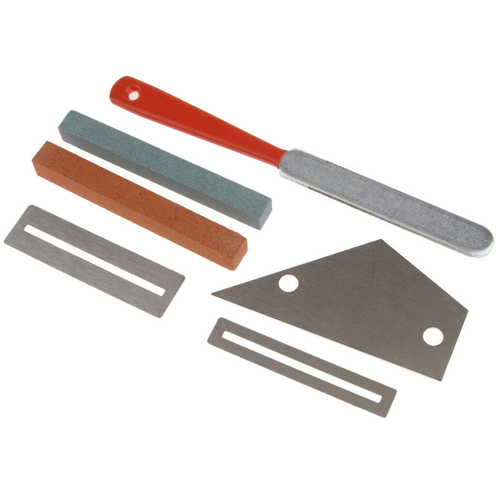 Guitar Maintenance Kit Grinding Stone Fret Rocker File Fingerboard Protecot
