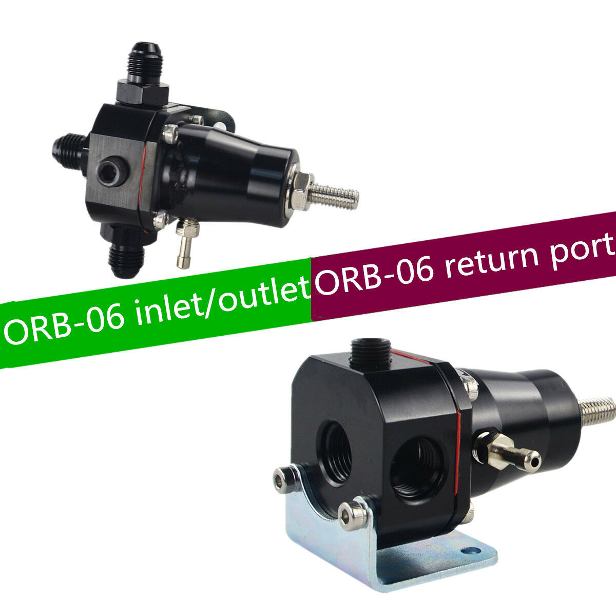 Black Fuel Pressure Regulator Handle High-flow Electronic Fuel Injection System