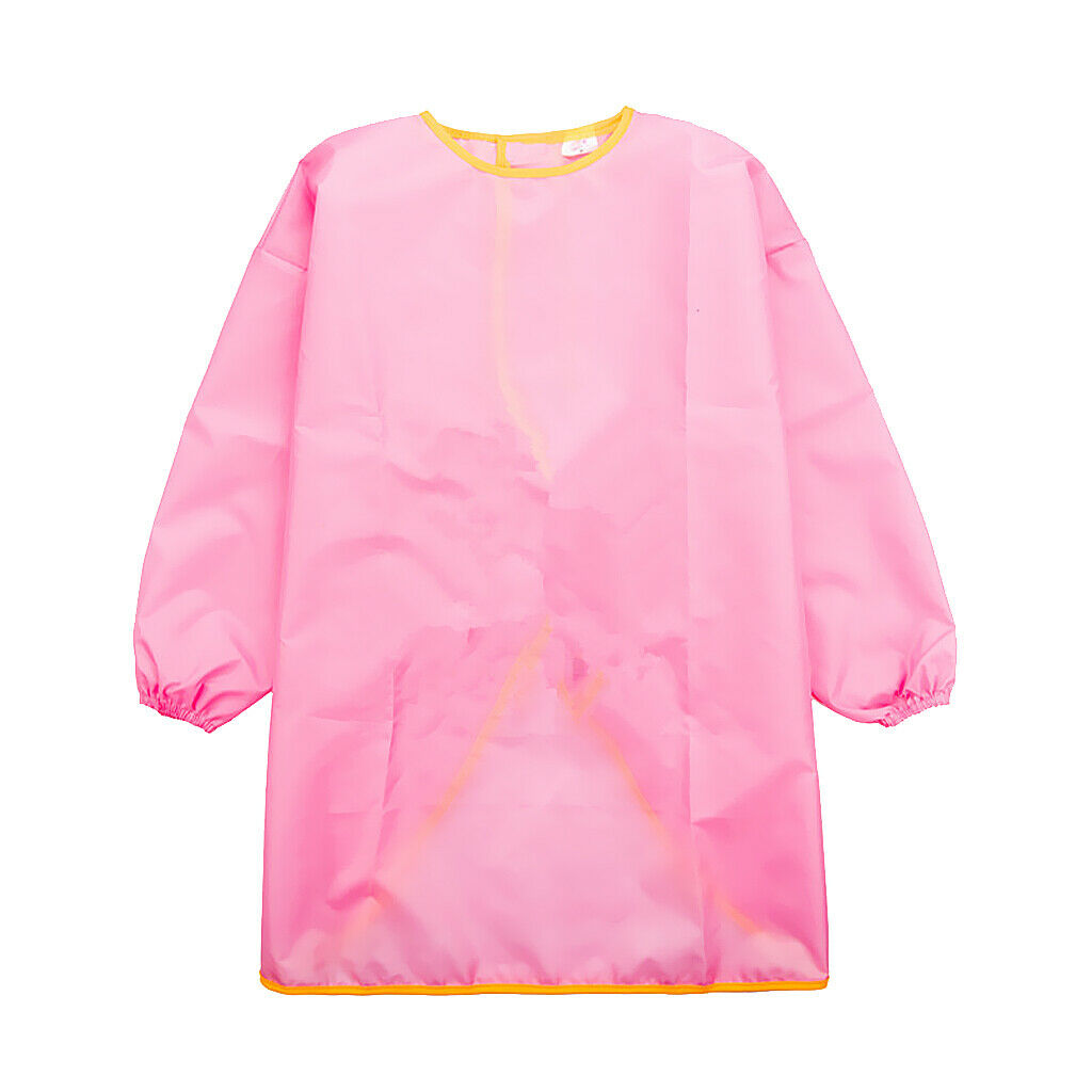 1 Set Children Long Sleeve Apron Painting Apron for 105-130