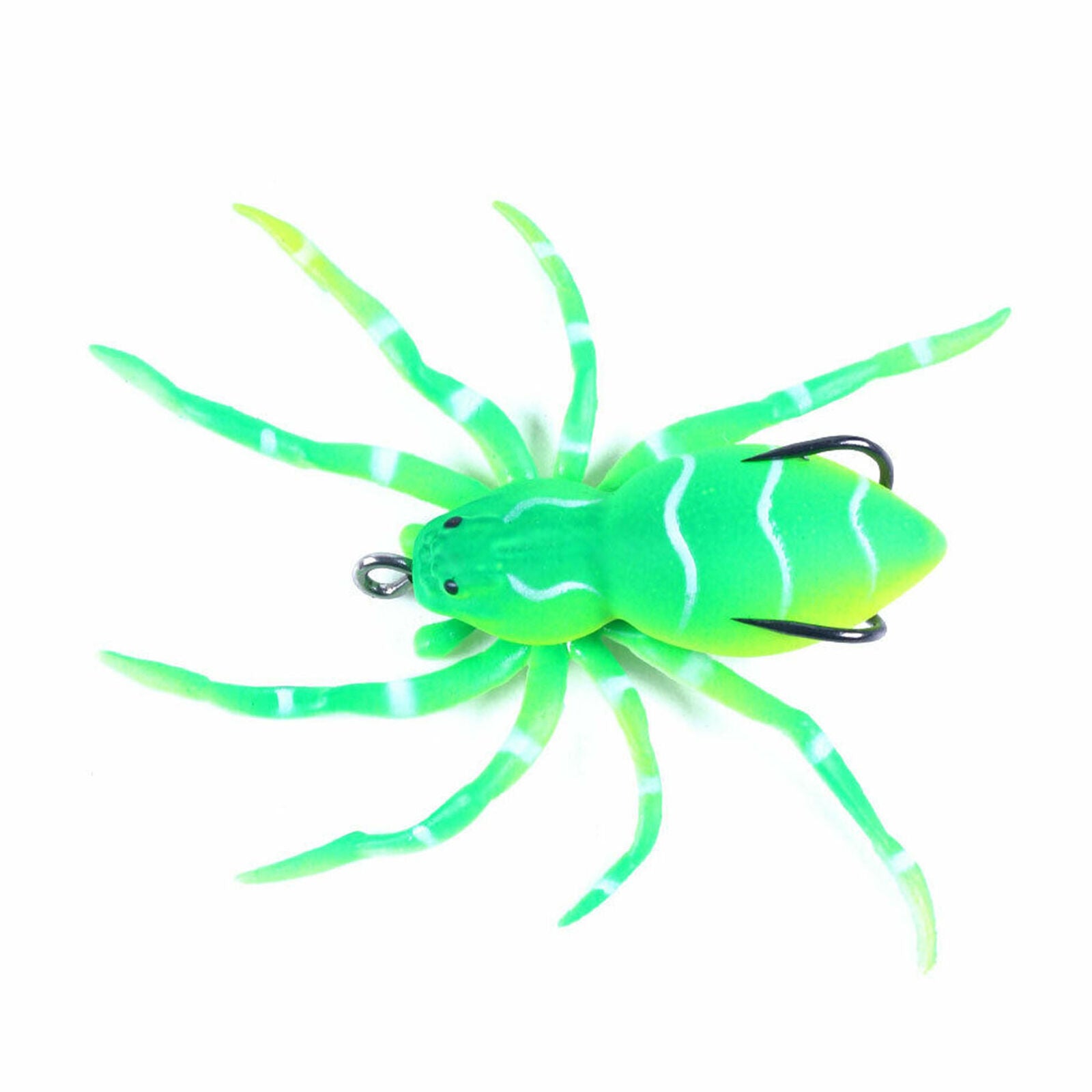 5PCS/Pack Phantom Spider 8cm/7g Topwater Bait Soft Rubber Fishing Lure Tackle
